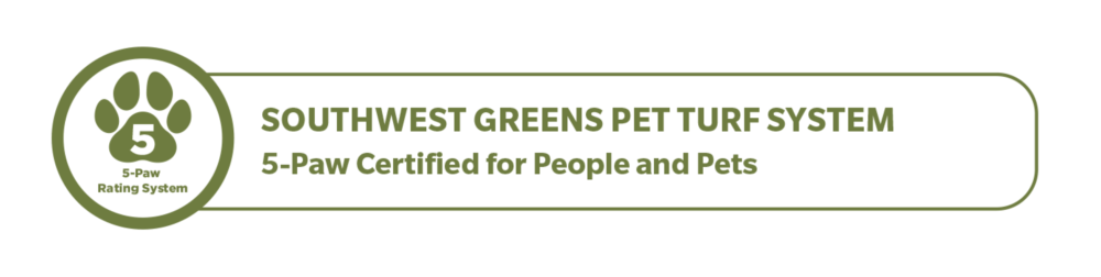 Southwest Greens of Nevada Pet Turf System 5-Paw Certified for People and Pets